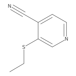 3-Ethylsulfanylpyridine-4-carbonitrile结构式