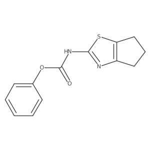 (5,6-Dihydro-4H-cyclopentathiazol-2-yl)carbamic acid phenyl ester Structure