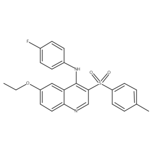 6-ethoxy-N-(4-fluorophenyl)-3-tosylquinolin-4-amine Structure
