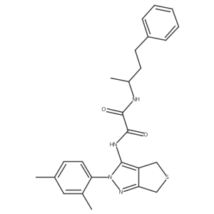 N1-(2-(2,4-dimethylphenyl)-4,6-dihydro-2H-thieno[3,4-c]pyrazol-3-yl)-N2-(4-phenylbutan-2-yl)oxalamide Structure