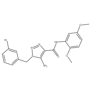 5-amino-1-(3-bromobenzyl)-N-(2,5-dimethoxyphenyl)-1H-1,2,3-triazole-4-carboxamide Structure