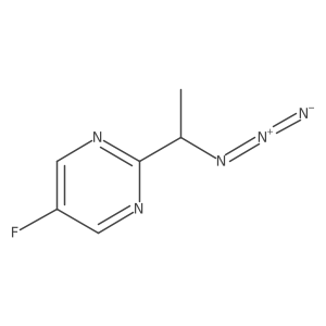 2-(1-Azidoethyl)-5-fluoropyrimidine Structure