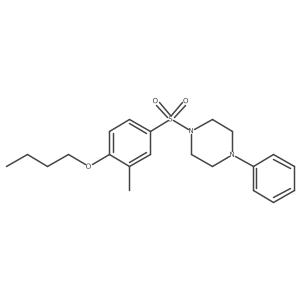 1-(4-Butoxy-3-methylbenzenesulfonyl)-4-phenylpiperazine Structure