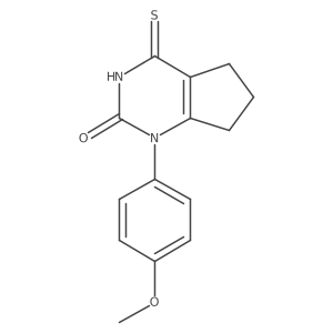 1-(4-methoxyphenyl)-4-thioxo-3,4,6,7-tetrahydro-1H-cyclopenta[d]pyrimidin-2(5H)-one结构式