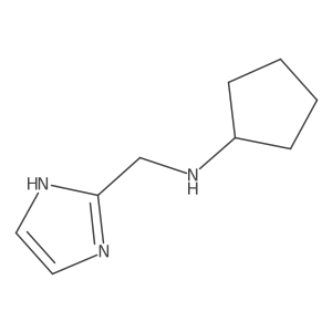 N-(1H-imidazol-2-ylmethyl)cyclopentanamine结构式