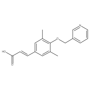 (2E)-3-[3,5-dimethyl-4-(pyridin-3-ylmethoxy)phenyl]acrylic acid结构式