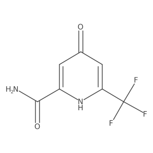 4-Hydroxy-6-(trifluoromethyl)pyridine-2-carboxamide Structure