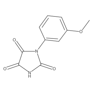 1-(3-Methoxyphenyl)imidazolidine-2,4,5-trione结构式