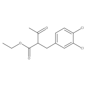 Ethyl 2-(3,4-dichlorobenzyl)-3-oxobutanoate结构式