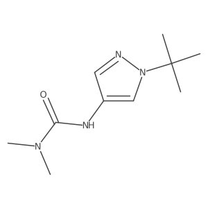 Na(2)-[1-(1,1-Dimethylethyl)-1H-pyrazol-4-yl]-N,N-dimethylurea结构式