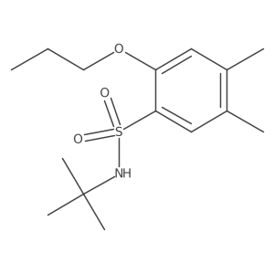 (Tert-butyl)[(4,5-dimethyl-2-propoxyphenyl)sulfonyl]amine结构式