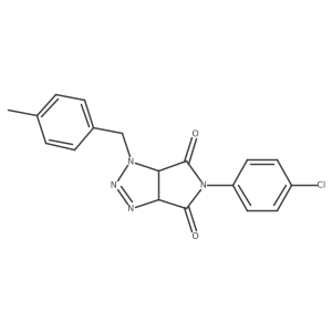 5-(4-chlorophenyl)-1-(4-methylbenzyl)-3a,6a-dihydropyrrolo[3,4-d][1,2,3]triazole-4,6(1H,5H)-dione Structure