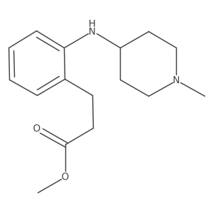 Methyl 3-(2-(1-methylpiperidin-4-ylamino)phenyl)propanoate Structure