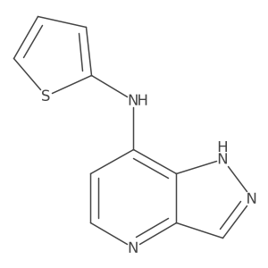 7-Thienylamino-1H-pyrazolo[4,3-b]pyridine Structure