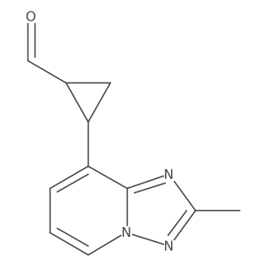 2-(2-Methyl[1,2,4]triazolo[1,5-a]pyridin-8-yl)cyclopropanecarboxaldehyde Structure