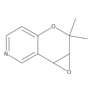 3,4-dihydro-2,2-dimethyl-3,4-epoxy-2H-pyrano[3,2-c]pyridine Structure
