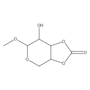 I(2)-L-Arabinopyranoside, methyl, cyclic 3,4-carbonate Structure