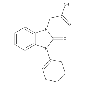 2-[3-(cyclohex-1-en-1-yl)-2-oxo-2,3-dihydro-1H-1,3-benzodiazol-1-yl]acetic acid Structure