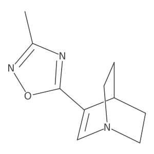 3-(3-Methyl-1,2,4-oxadiazol-5-yl)-1-azabicyclo[2.2.2]oct-2-ene结构式