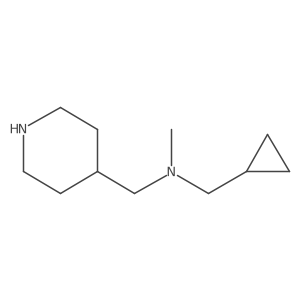 (Cyclopropylmethyl)(methyl)[(piperidin-4-yl)methyl]amine结构式