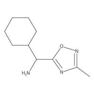 Cyclohexyl(3-methyl-1,2,4-oxadiazol-5-yl)methanamine Structure