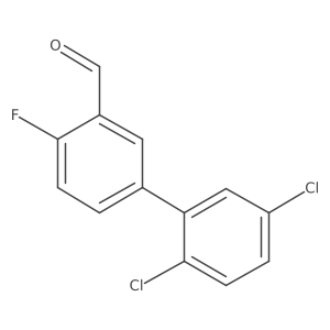 2',5'-Dichloro-4-fluoro-biphenyl-3-carboxaldehyde结构式