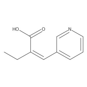 (2E)-2-[(pyridin-3-yl)methylidene]butanoic acid结构式