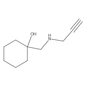 1-{[(Prop-2-yn-1-yl)amino]methyl}cyclohexan-1-ol Structure