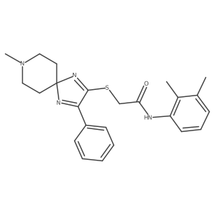 N-(2,3-dimethylphenyl)-2-((8-methyl-3-phenyl-1,4,8-triazaspiro[4.5]deca-1,3-dien-2-yl)thio)acetamide Structure