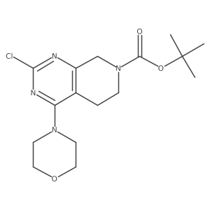 tert-butyl 2-chloro-4-morpholino-5,6-dihydropyrido[3,4-d]pyrimidine-7(8H)-carboxylate Structure