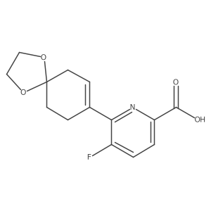 5-Fluoro-6-(1,4-dioxaspiro[4.5]dec-7-en-8-yl)picolinic acid Structure