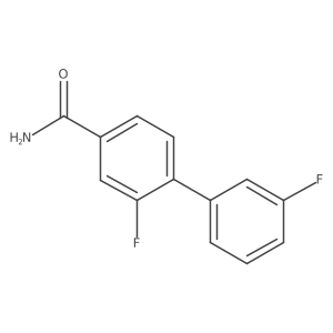 3-Fluoro-4-(3-fluorophenyl)benzamide结构式