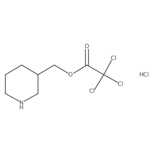 3-Piperidinylmethyl 2,2,2-trichloroacetate hydrochloride Structure