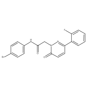 N-(4-bromophenyl)-2-(3-(2-fluorophenyl)-6-oxopyridazin-1(6H)-yl)acetamide Structure