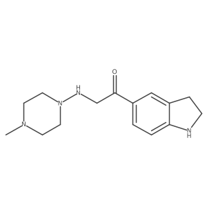 Ethanone,1-(2,3-dihydro-1h-indol-5-yl)-2-[(4-methyl-1-piperazinyl)amino]-结构式