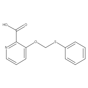 2-Pyridinecarboxylic acid,3-[(phenylthio)methoxy]- Structure