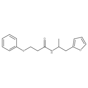 N-(1-(furan-2-yl)propan-2-yl)-3-(phenylthio)propanamide Structure