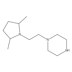1-[2-(2,5-Dimethylpyrrolidin-1-yl)ethyl]piperazine Structure
