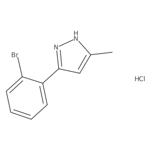 3-(2-bromophenyl)-5-methyl-1H-pyrazole hydrochloride Structure
