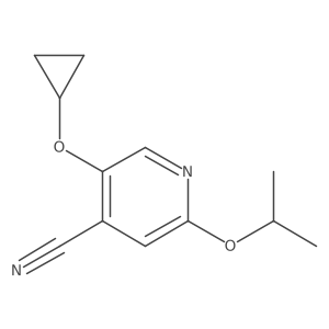 5-Cyclopropoxy-2-isopropoxyisonicotinonitrile结构式