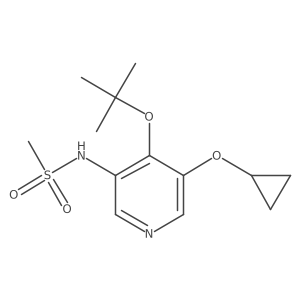 N-(4-Tert-butoxy-5-cyclopropoxypyridin-3-YL)methanesulfonamide结构式