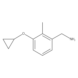 (3-Cyclopropoxy-2-methylphenyl)methanamine结构式