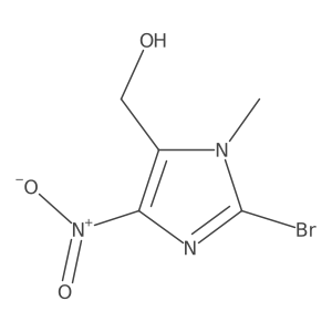 (2-Bromo-3-methyl-5-nitroimidazol-4-yl)methanol结构式