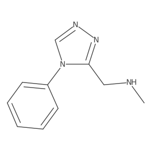 methyl[(4-phenyl-4H-1,2,4-triazol-3-yl)methyl]amine结构式