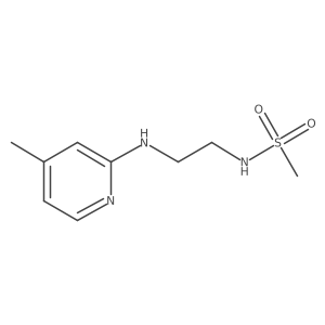 N-[2-[(4-Methyl-2-pyridyl)amino]ethyl]methanesulfonamide Structure
