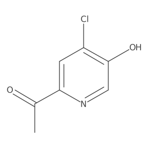 1-(4-Chloro-5-hydroxypyridin-2-YL)ethan-1-one Structure