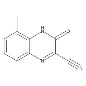 3,4-Dihydro-5-methyl-3-oxo-2-quinoxalinecarbonitrile Structure