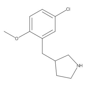 3-[(5-Chloro-2-methoxyphenyl)methyl]pyrrolidine Structure