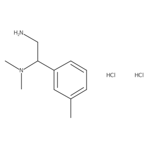 N~1~,N~1~-dimethyl-1-(3-methylphenyl)-1,2-ethanediamine dihydrochloride Structure