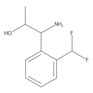 (1R,2S)-1-Amino-1-[2-(difluoromethyl)phenyl]propan-2-OL Structure